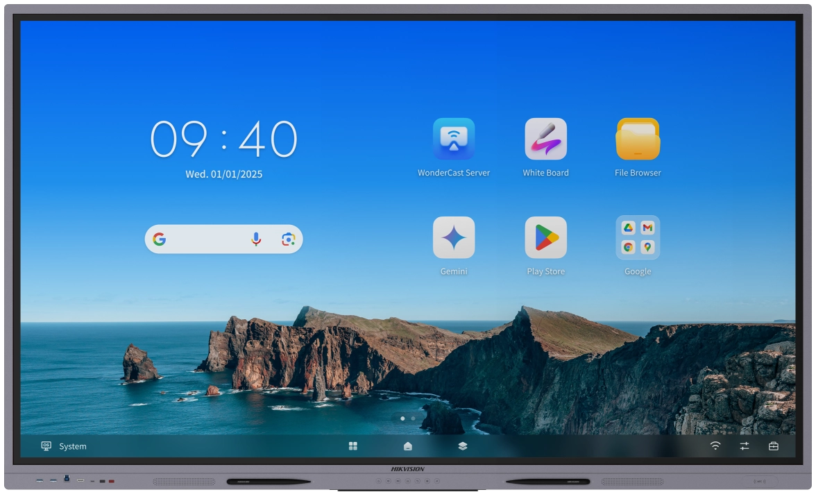 شاشة تفاعلية 65 بوصة 4K أندرويد من هيكفيجن – DS-D5A65RB/A3