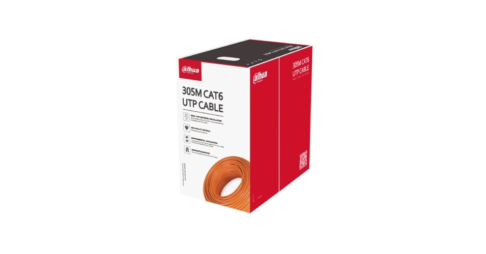 Dahua CAT6 Network Cable, 305 meters long - PFM922I-6UN-C