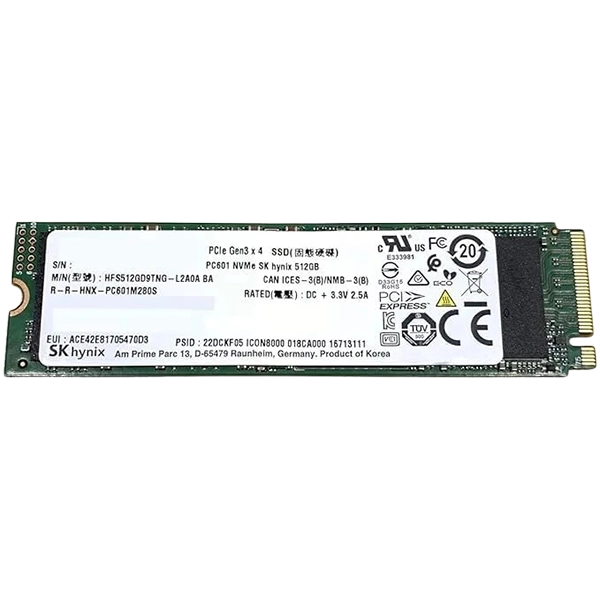 هارد  SSD SK Hynix سعة 512 جيجابايت M.2 2280 PCIe Gen3 x4 PC601 HFS512GD9Tng  Ultraboo