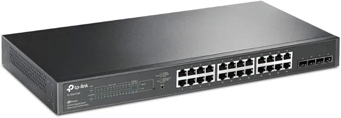 Genata 24-Port 10-100 + 2 Gigabit + 2 Fiber Ports 300W Switch - GNT-RP1428ES