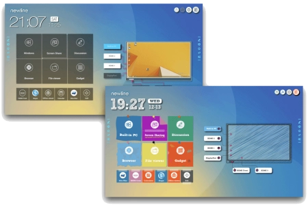 شاشة تفاعلية نيو لاين RS+ مقاس 75 بوصة - نظامين تشغيل اندرويد و ويندوز