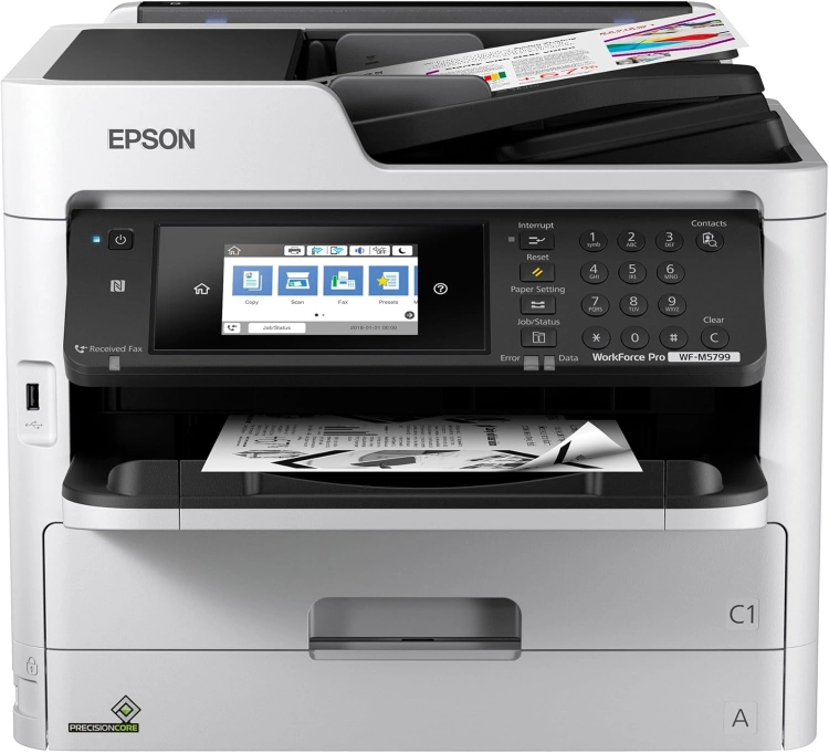طابعة Epson WorkForce Pro WF-M5799 متعددة الوظائف أحادية اللون – أسود
