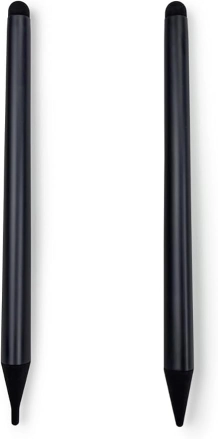 قلم شاشة تفاعلية وسبورة تعليمية  مزدوج برأسين 2مللي و 4 مللي مقاوم للاحتكاك اسود اللونWAN-PB242mالمسحوب ماجناتيك