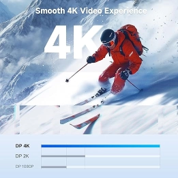 كابل توصيل من منفذ العرض إلى منفذ العرض مطلي بالذهب من كيبل ماترز 1.8 متر