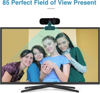 Rapoo C280 2K HD USB 2.0 Webcam with Microphone, Black