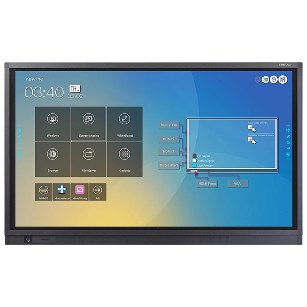 شاشة تفاعلية نيو لاين RS+ مقاس 86 بوصة 4K بنظامي أندرويد وويندوز