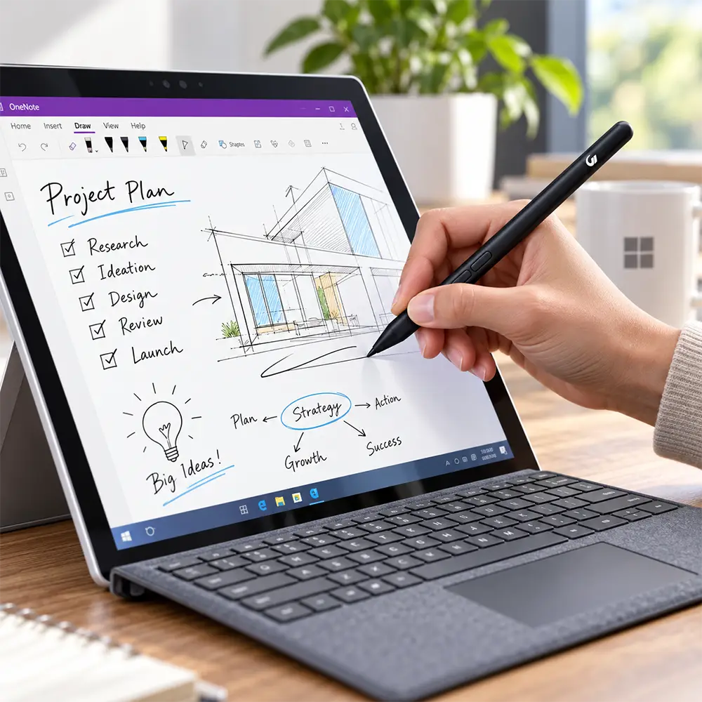WAN EP02 Active Stylus Pen Compatible with Microsoft Surface & Dell