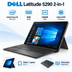 DELL Latitude 5290 2-in-1 i5 - 8Th U - 8GB RAM - 256GB SSD - Intel UHD Graphics GPU