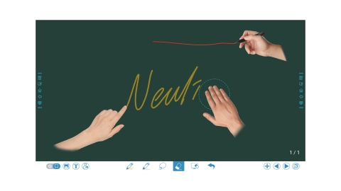 New Line RS+ 75-inch Interactive Monitor - Dual Operating Systems: Android and Windows